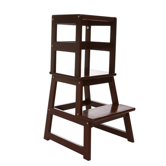 SDADI Kids Kitchen Step Stool with Safety Rail and Wide Platform
