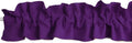 Solid Poplin Sleeve Topper Valance 144in x 9in Plum - Soft Lightweight