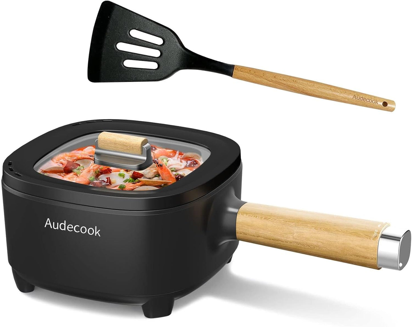Audecook 2L Hot Pot Electric Cooker for Ramen and More