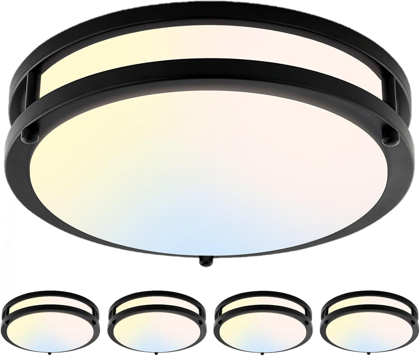 4-Pack 10Inch 30W LED Flush Mount Ceiling Light Fixtures