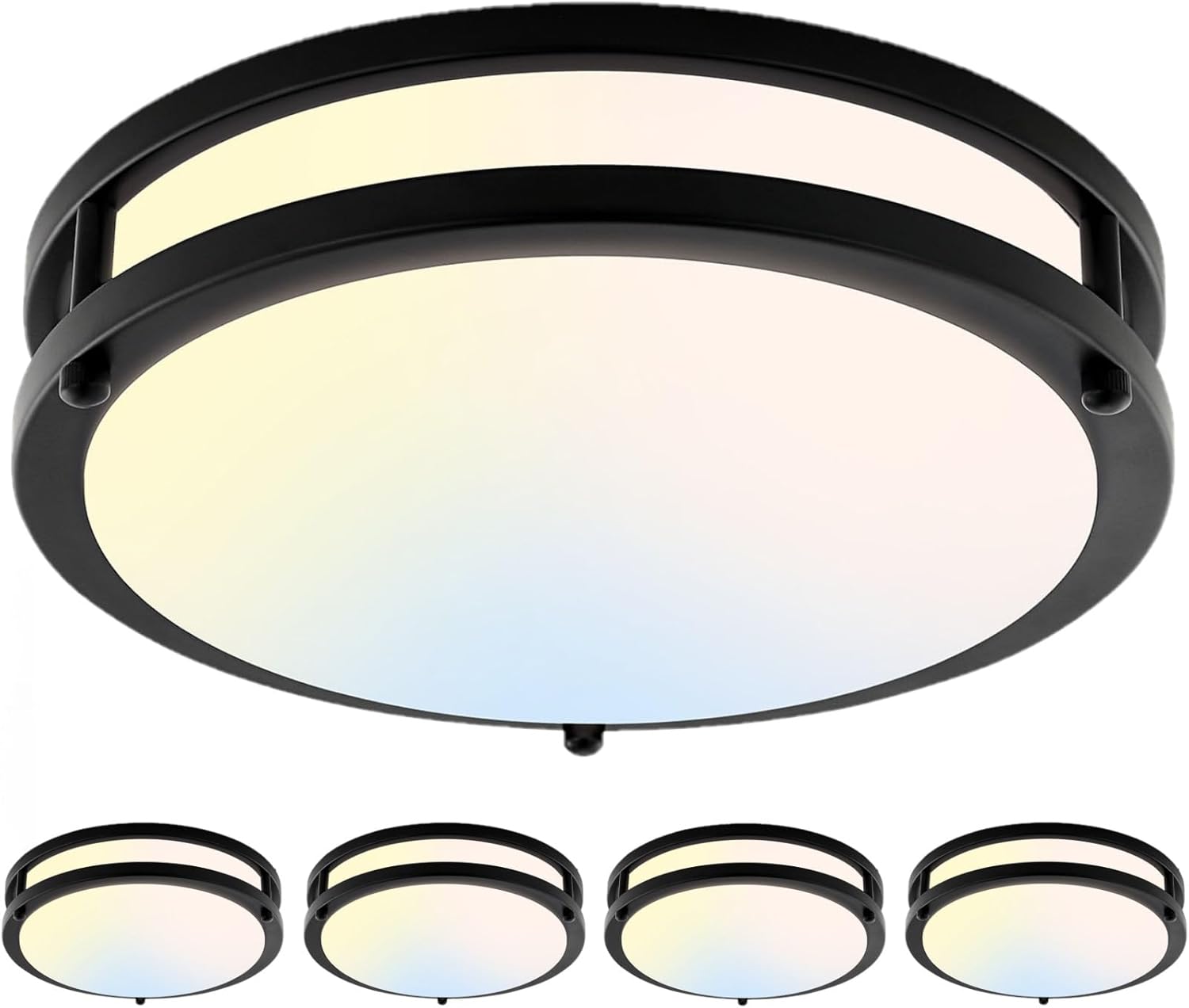 4-Pack 10Inch 30W LED Flush Mount Ceiling Light Fixtures