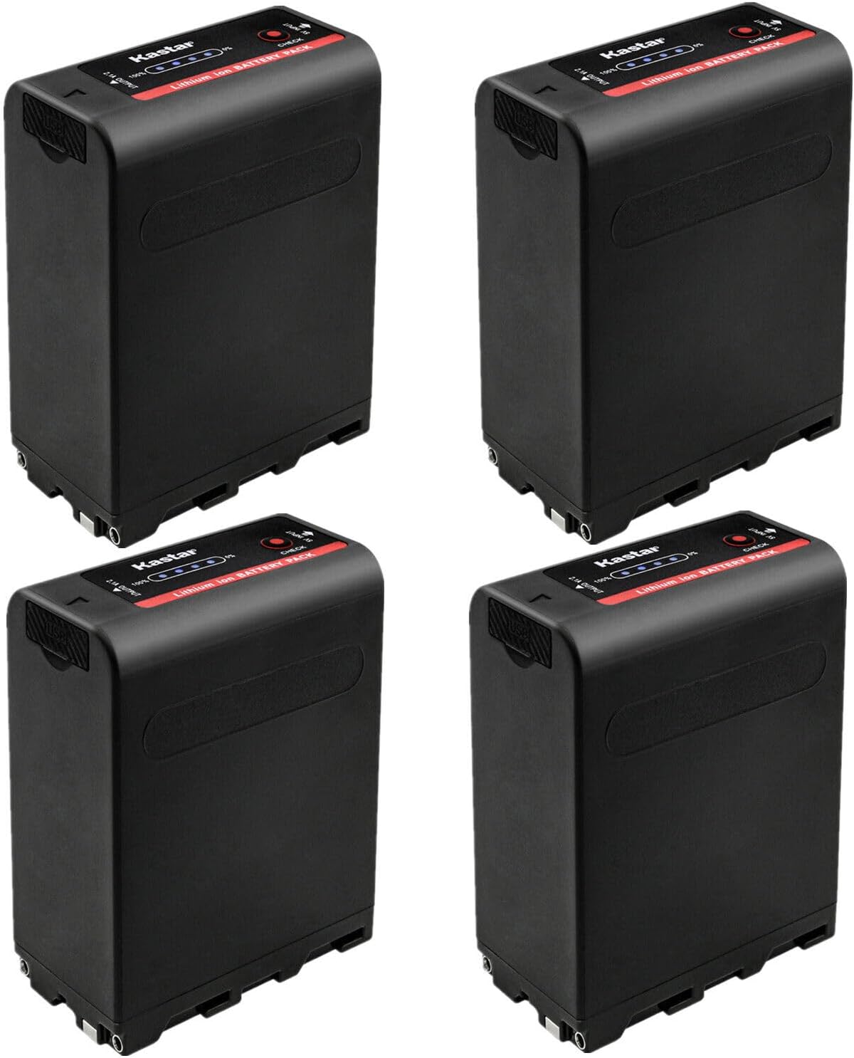 Kastar NP-F990EXP Battery 4-Pack for Sony NP-F Series Cameras