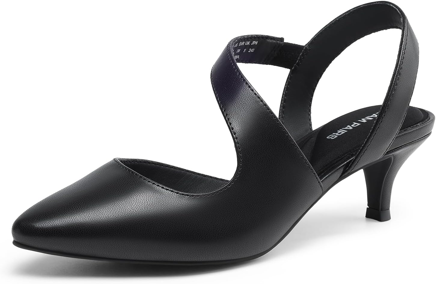 DREAM PAIRS Kitten Heels for Women Elegant Closed Toe Pumps