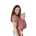 mushie Baby Wrap Carrier | Organic Cotton Wrap for Newborns - Cedar