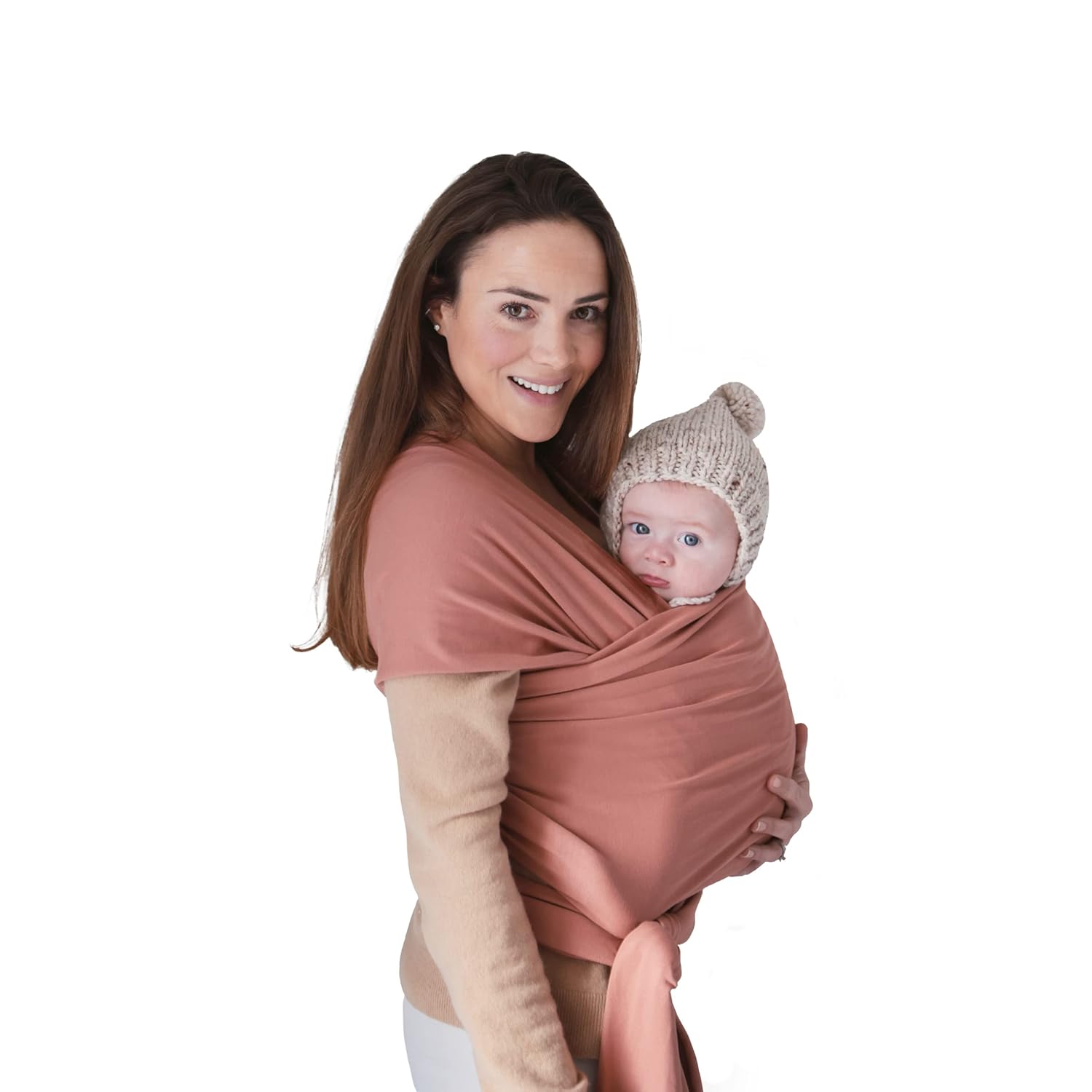 Mushie Baby Wrap Carrier for Newborns | Organic Cotton Sling