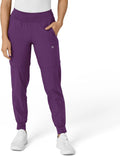 W123 Women's Comfort Waist Cargo Jogger Scrub Pant - Comfortable Fit