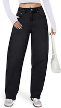 Barrel Jeans for Women: High Waisted Wide Straight Leg Style