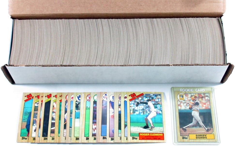 1987 Topps Baseball Complete Set with Barry Bonds Rookies