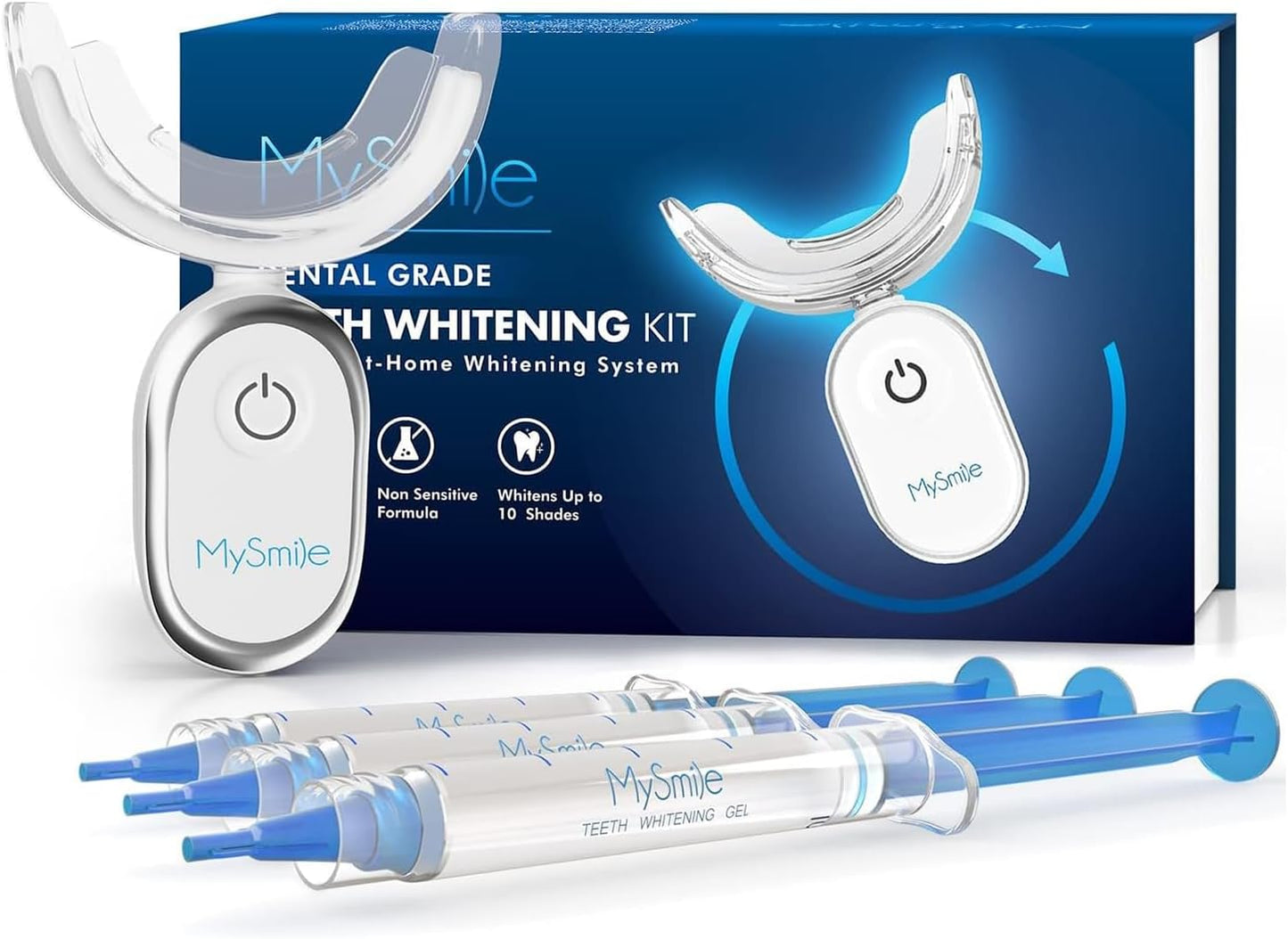 MySmile Teeth Whitening Kit for Sensitive Teeth with LED Light