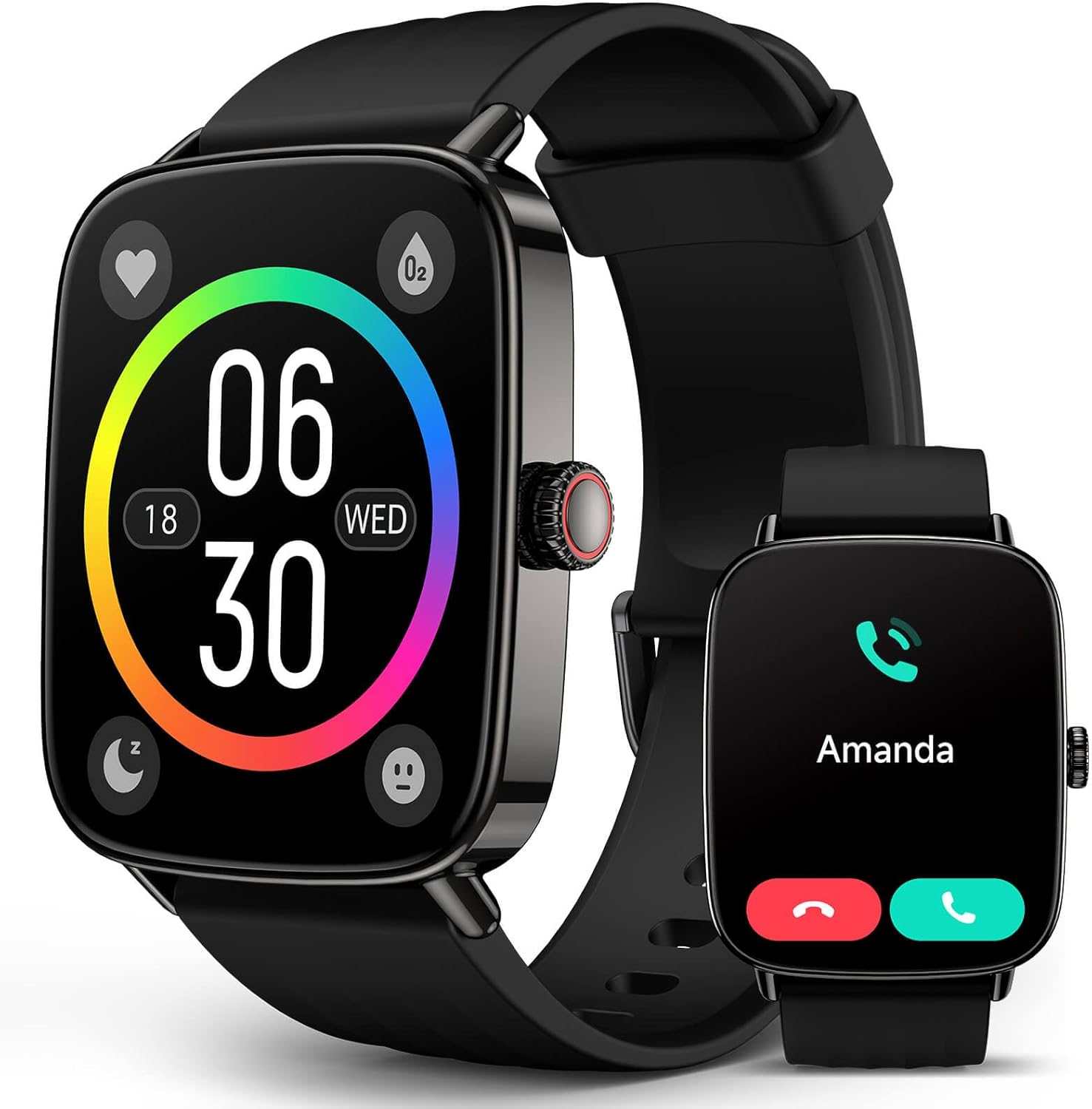 AI Voice-Controlled Smart Watch with 1.85 in Screen and IP68