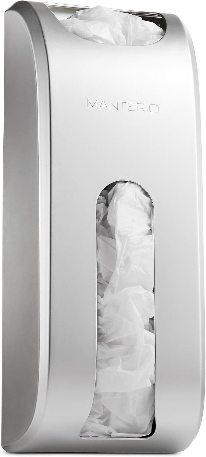 Wall-Mount Grocery Bag Dispenser for Easy Storage and Access