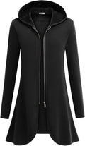 Zeagoo Women's Long Zip Up Hoodie Tunic - Cozy Fall Layer Hoodies