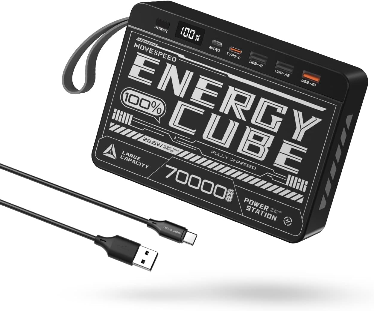 MOVE SPEED 70000mAh Power Bank with Fast Charging Features