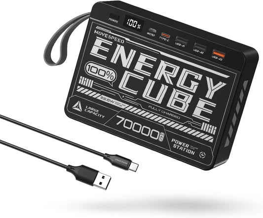 MOVE SPEED 70000mAh Power Bank with Fast Charging Features