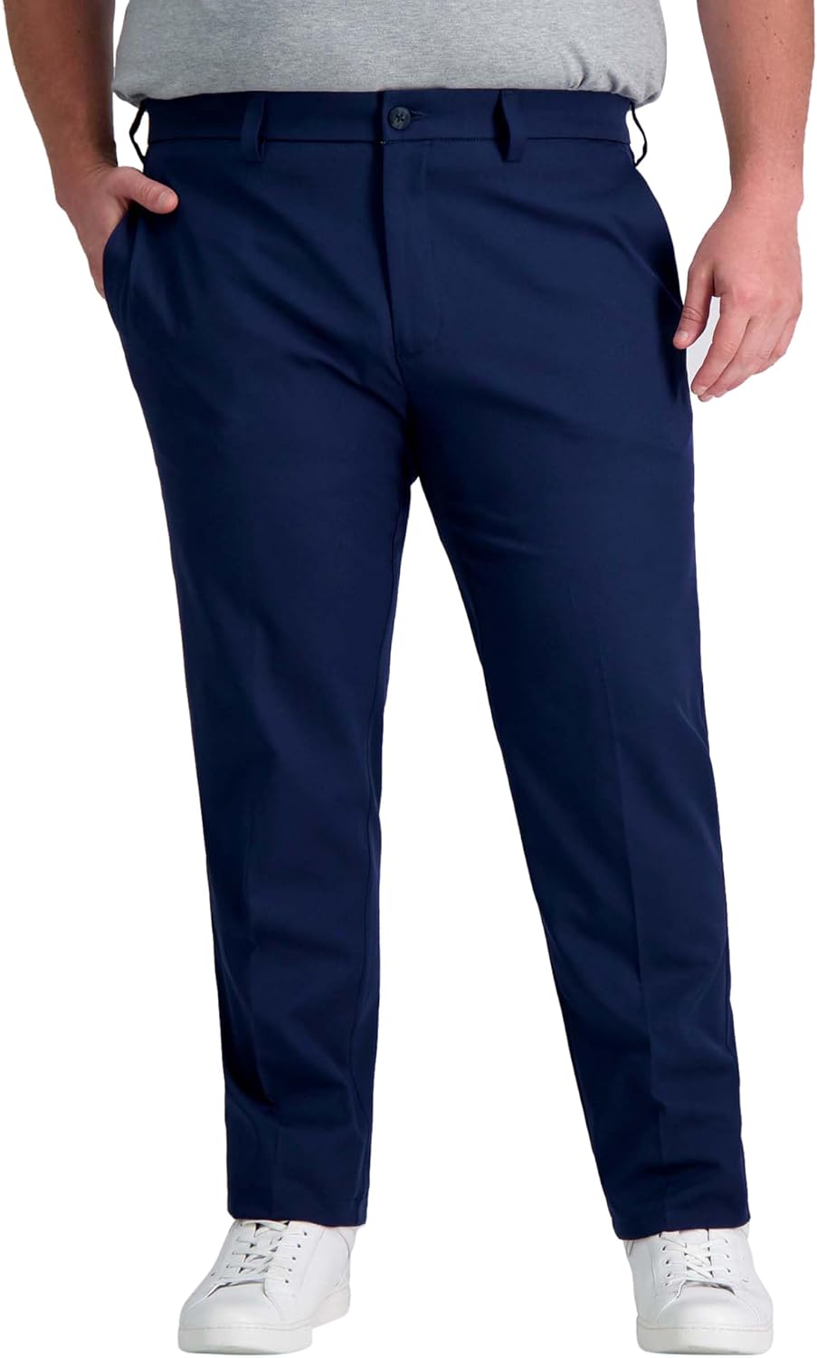 Haggar Mens Cool Right Performance Flex Straight Fit Pants