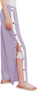 Tear Away Pants Side Split Snap Open Bottom Sweatpants - Easy Off