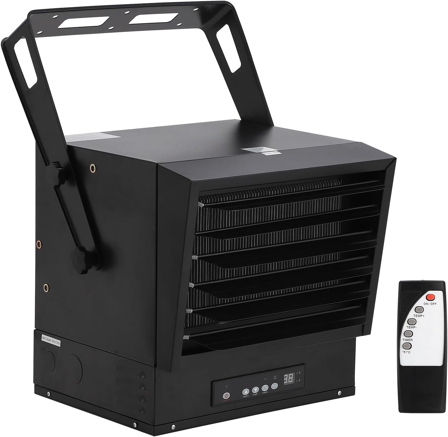 5000W Ceiling Mount Garage Heater with Timer & Thermostat by Fasyou