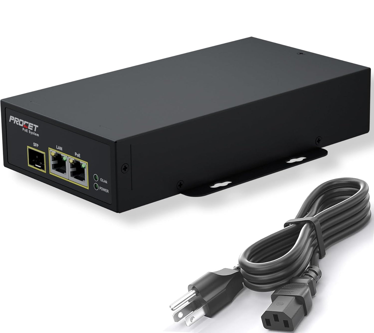 PROCET SFP Fiber PoE Injector for High-Power Applications