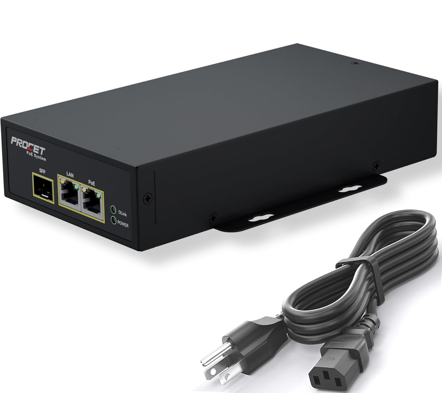 PROCET SFP Fiber PoE Injector for High-Power Applications