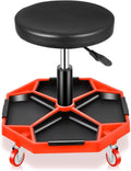 Auto Dynasty Mechanic Stool Adjustable Rolling Pneumatic Workshop Seat