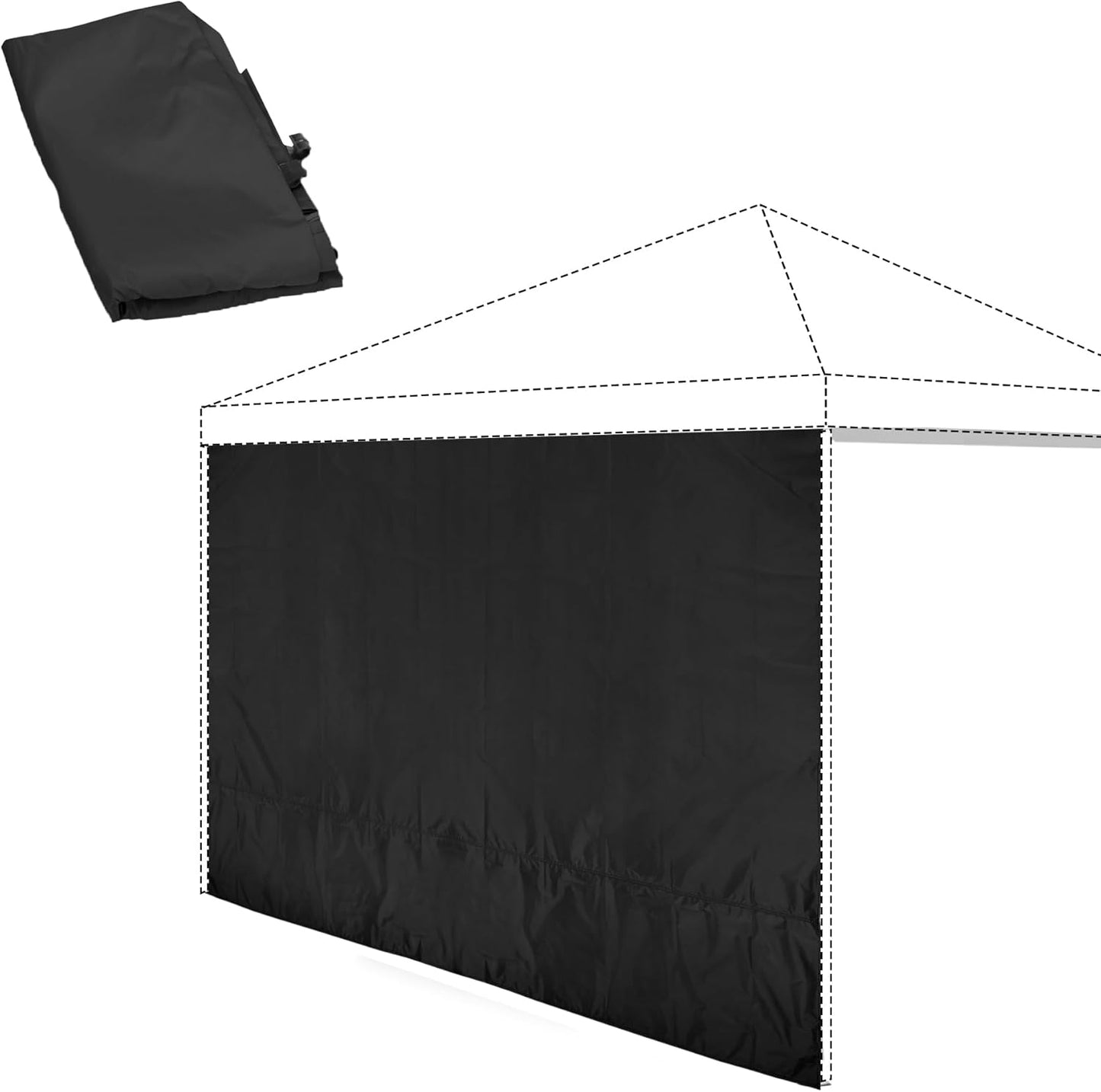 Enhance Shade: REDCAMP 10x10ft Canopy Sunwall