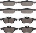 cci yu D1668 D1095 Ceramic Brake Pads Kit - Quiet, Durable Performance