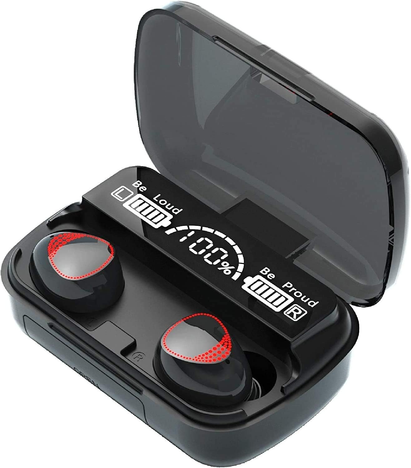 BD&M TWS Earbuds - Enhanced Sound, Waterproof, LED Display