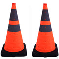 BESEA 28 in Collapsible Traffic Cones Orange Safety Cones - Windproof