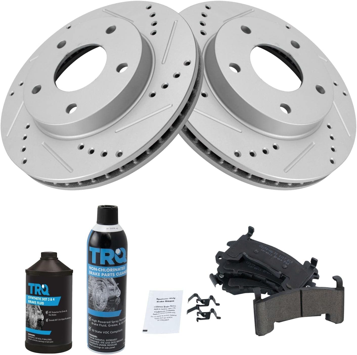 TRQ Ceramic Disc Brake Pad & Performance Coated Rotor Kit Review
