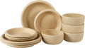 Bloomhouse Corsica Clay 12 Piece Stoneware Dinnerware Set - Service