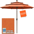 EliteShade 9Ft 3-Tier Market Umbrella - Ventilated Patio Shade