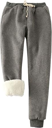 Flygo Women's Winter Warm Fleece Joggers Pants for Comfort