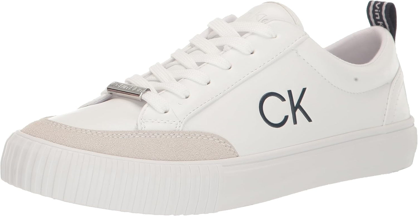 Calvin Klein Women's Lariss Sneaker - Minimalist Lace-Up Style