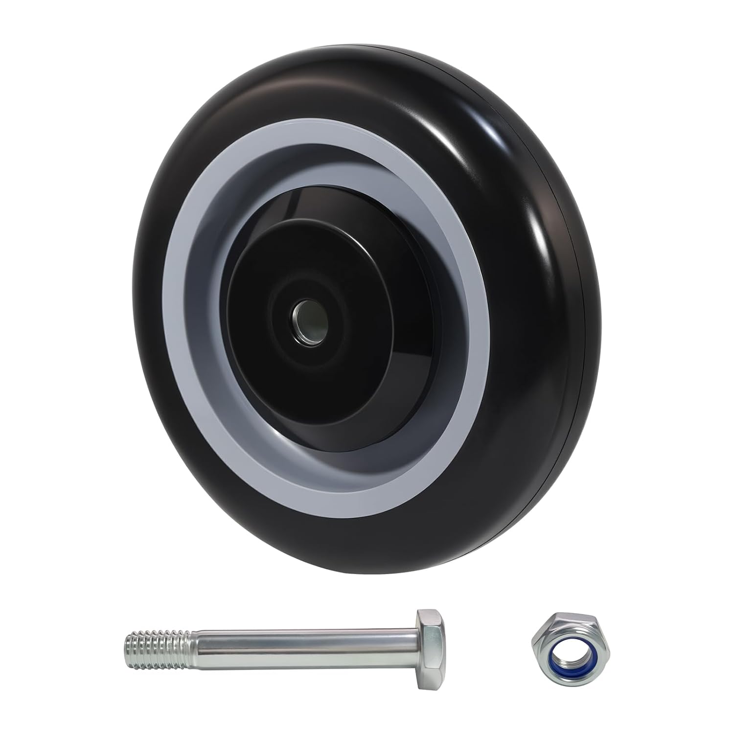 5 Inch Polyurethane Shopping Cart Wheels - Heavy Duty Replacement
