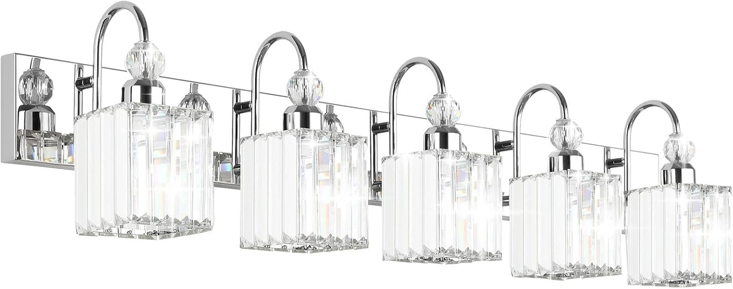 Modern Crystal Bathroom Vanity Lights for Elegant Home Decor