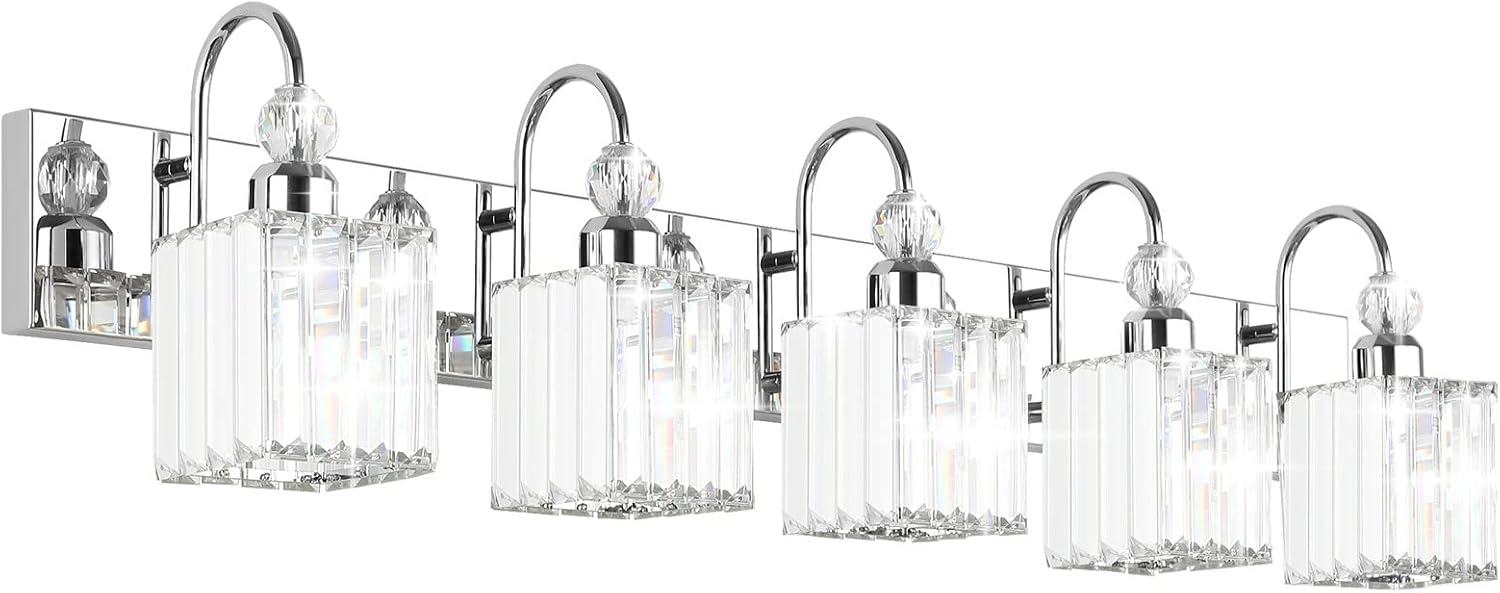 Modern Crystal Bathroom Vanity Lights for Elegant Home Decor