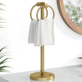 Hoimpro 17 in Brushed Gold Free Standing Towel Rack - Countertop Stand