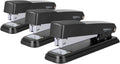 Full-strip Metal Desktop Stapler 20 Sheet Capacity - 3 Pack