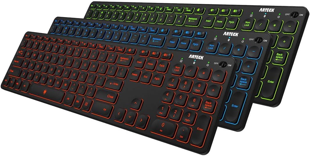 Arteck Backlit Multi-Device Wireless Keyboard