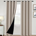 100% Blackout Curtains 96 in Length - Thermal Insulated Full Light