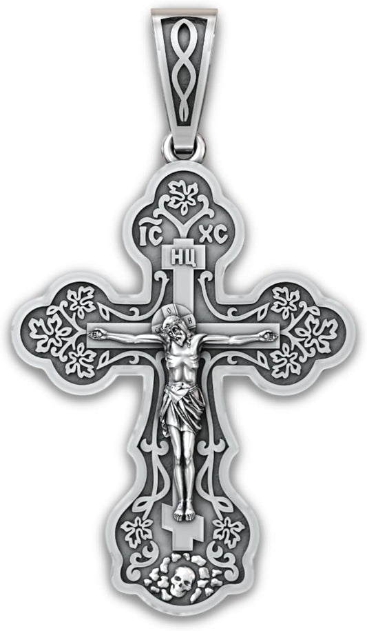 Orthodox Cross Necklace for Women - 925 Sterling Silver Jewelry