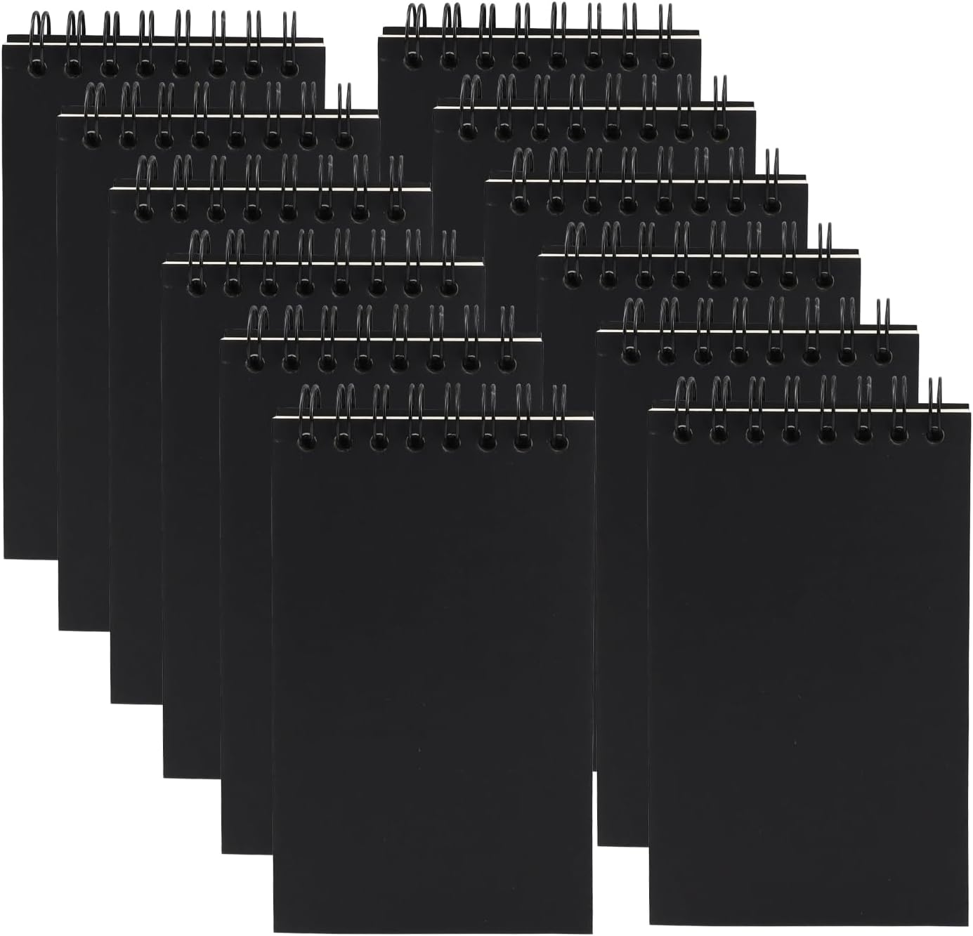 12 Pack Small Spiral Notebooks | Lined Paper | Memo Pads for Home & Office