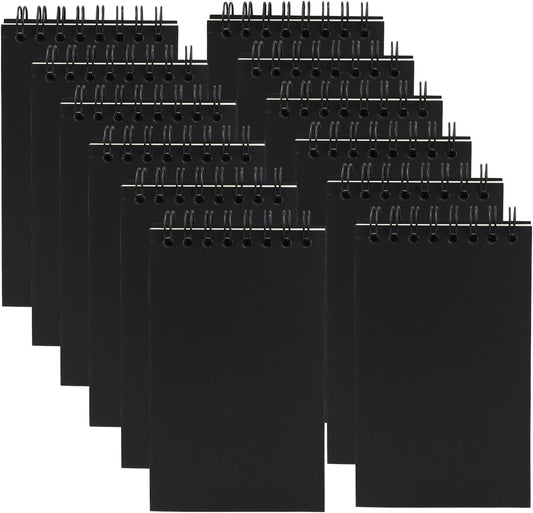12 Pack Small Spiral Notebooks | Lined Paper | Memo Pads for Home & Office