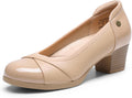 DREAM PAIRS Women's Low Chunky Block Pumps - Comfortable (Style QT27)
