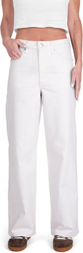Women High Rise Loose Straight Jeans Wide Leg Pants - Comfortable Fit