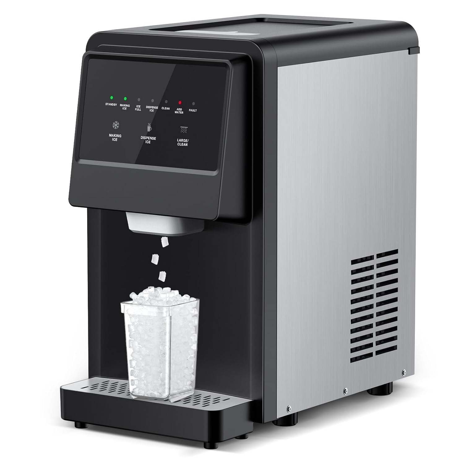 Chewable Nugget Ice Maker - 70Lbs/24H Output