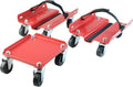 Snowmobile Dolly Set Max Supporting 1500Lbs - Easy Garage Maneuvering