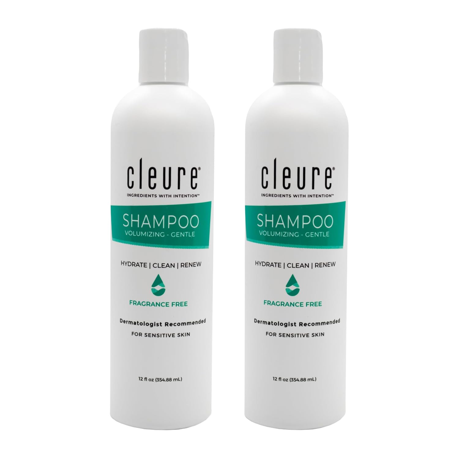 Cleure Hypoallergenic Volumizing Shampoo for Sensitive Skin Care