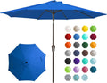 9FT Outdoor Patio Umbrella with Crank and Tilt - Stable UV Shade