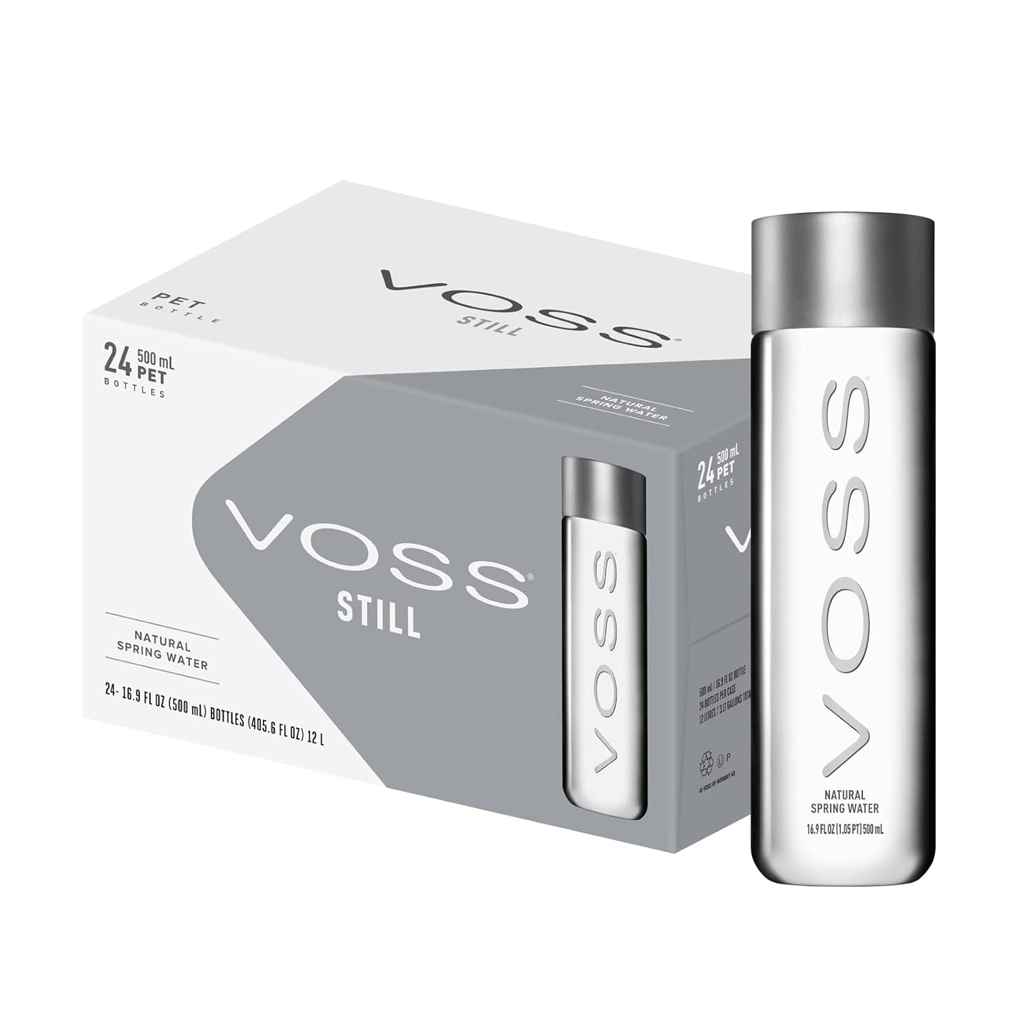 VOSS Premium Natural Water 24 Pack - BPA-Free & Pure